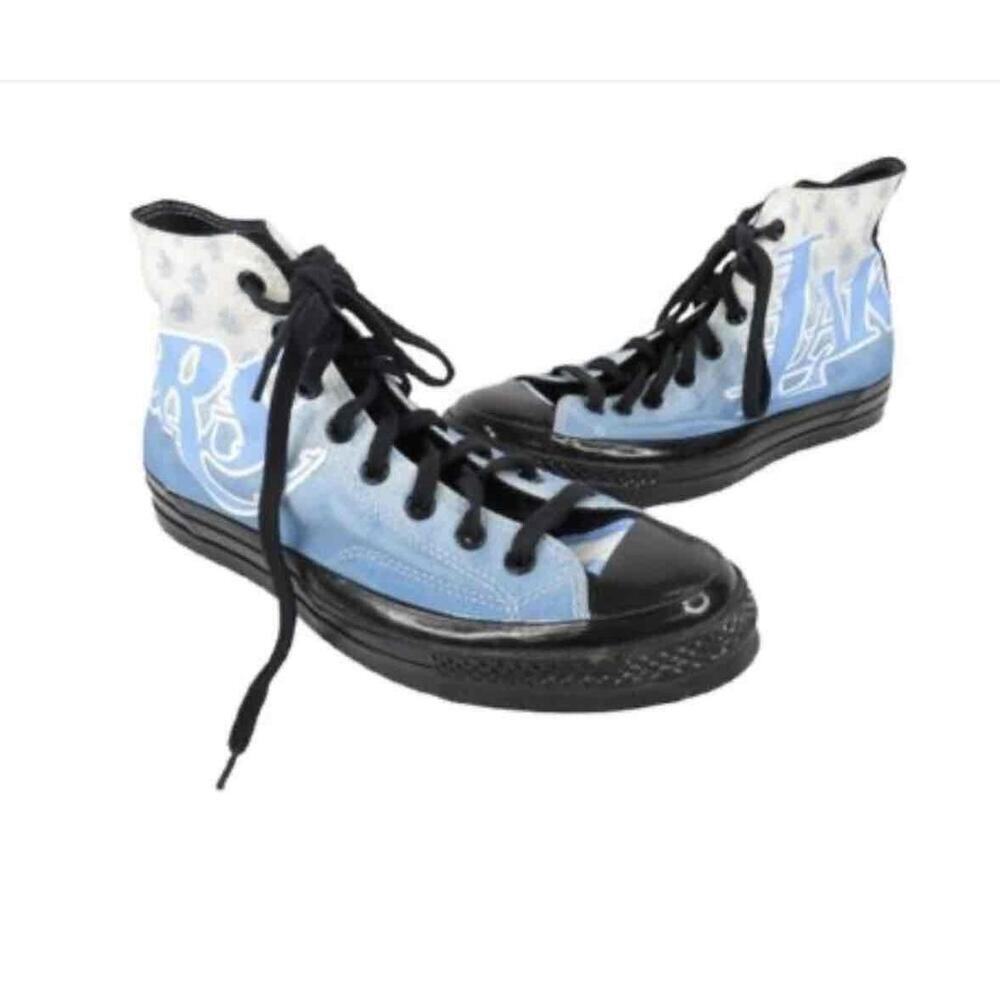 Converse NBA Collection Blue And White High Top Large LA‎ Lakers Sneakers 11
